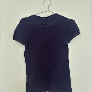 Jil Sander Blue Fitted Short Sleeve Tee